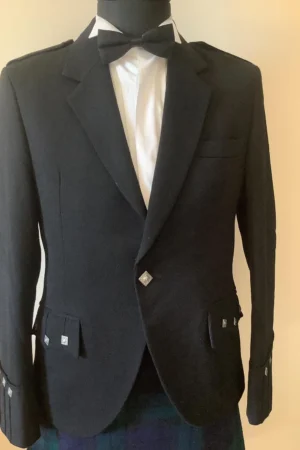 black argyll kilt jacket