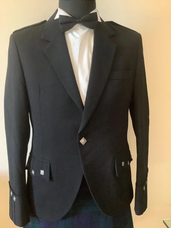 black argyll kilt jacket