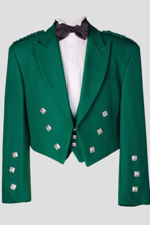 Green Prince Charlie Kilt Jacket