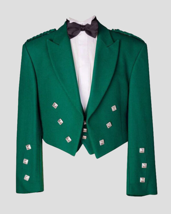 Green Prince Charlie Kilt Jacket
