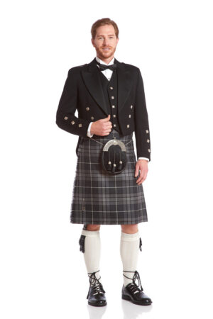 Prince Charlie kilt outfit with Five Buttons Vest