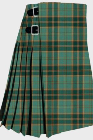 All Ireland Green Irish Tartan Kilt for Men