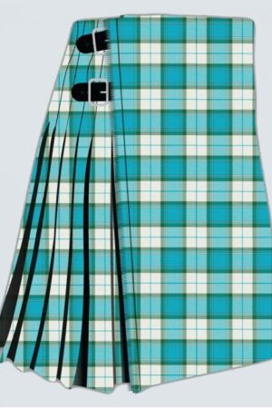 Loginddry Turquoise Tartan Kilt for Men