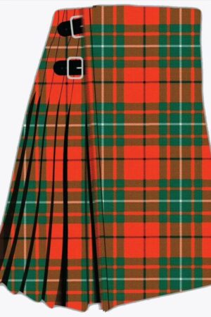 MacAulay Red Ancient Tartan Kilt for Men