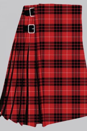 Munro Black And Red Tartan Kilt for Men