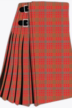 Ross Red Weathered Tartan Kilt for Men