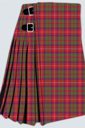 Shaw Red Modern Tartan Kilt for Men
