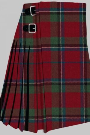 Sinclair Red Muted Tartan Kilt for Men
