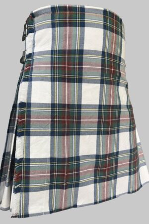 Stewart Dress Muted Blue Tartan Kilt for Men