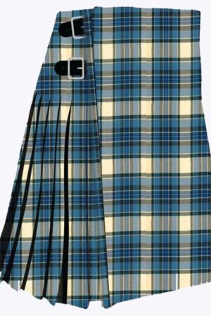 Tiree Turquoise Tartan Kilt for Men