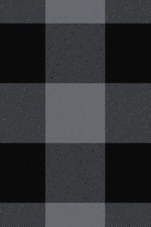 Border Shepherd's Check Black and Grey Tartan Kilt for Men