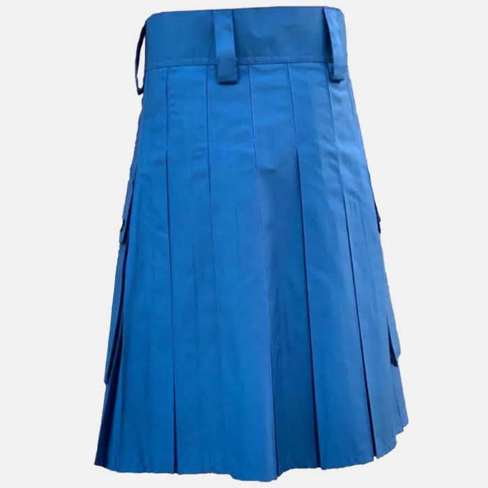 Blue Utility Kilt for Men 3 Blue Utility Kilt for Men