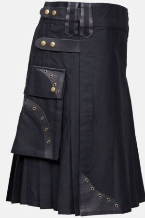 Box Pleated Hybrid Cargo Kilt