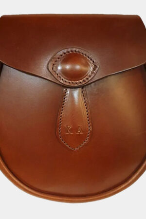 Bridle Leather Sporran No Tassels in Conker for Men
