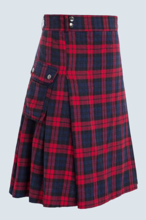 Brown Modern Utility Tartan Kilt for Men