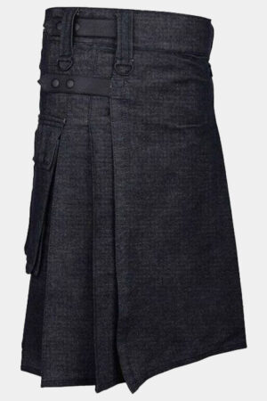 Men's Active Denim Utility Kilt for Men