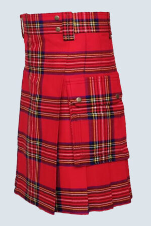 Royal Stewart Tartan Utility Kilt for Men