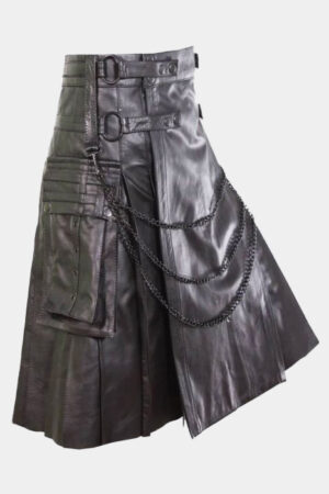 Scottish Pride Leather Kilt for Men