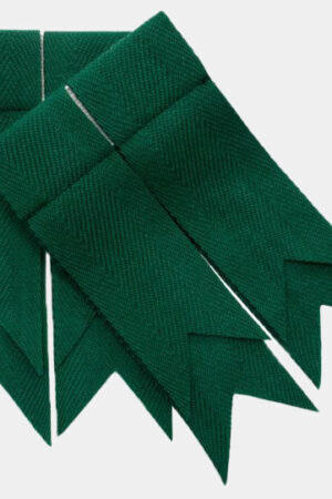 Green Plain Color Garter Flashes for Men