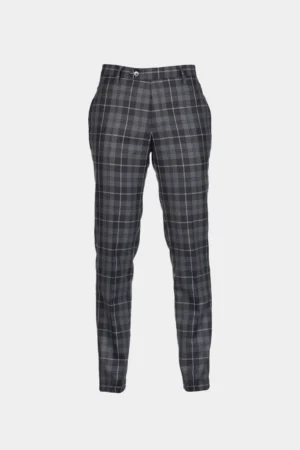 Grey Granite Tartan Trouser for Men