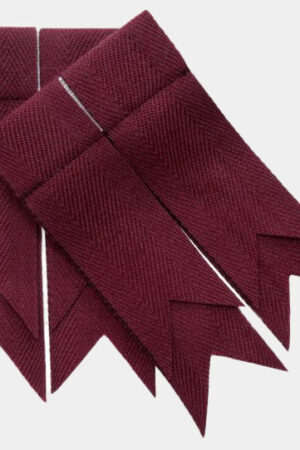 Maroon Plain Color Garter Flashes for Men
