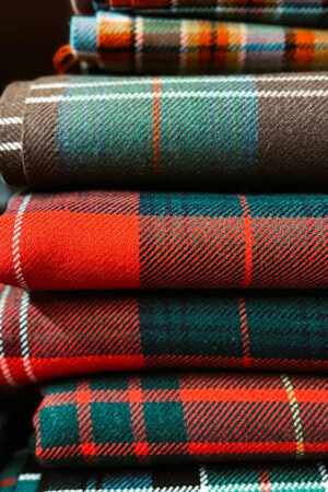 Premium Scottish Tartan Fabric by the Yard