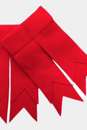 Red Plain Color Garter Flashes for Men