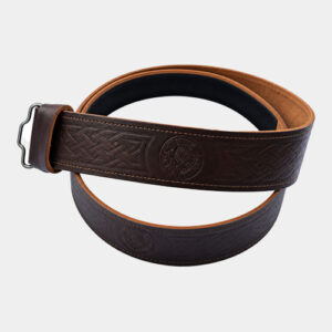 Thistle Brown Kilt Belt